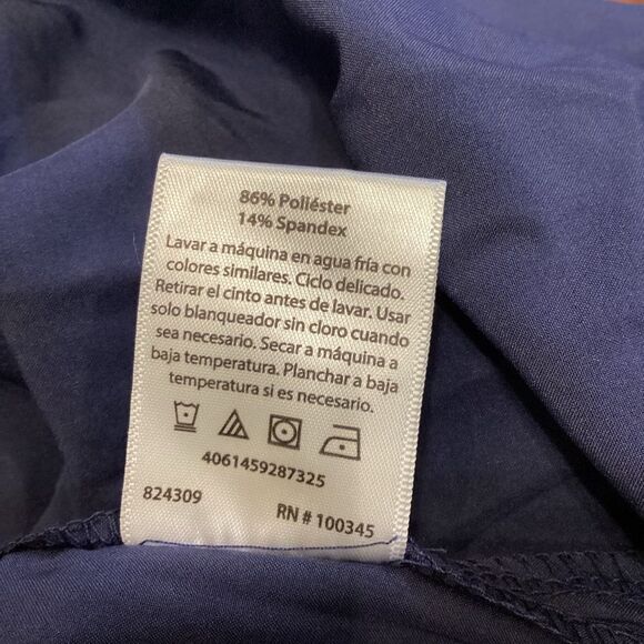 Serra Navy Blue Midi Dress Large - Picture 11 of 12